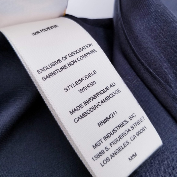 IN BLOOM BY JONQUIL Black Satin Wrap, M - Picture 3 of 6